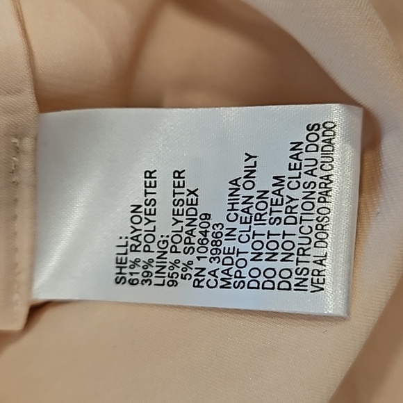 💕TAHARI by ASL💕 Glitter Lace Trim Metallic Ribbon Belted Dress Light Pink 18W - Picture 13 of 14